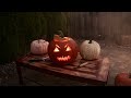 Halloween Ambience Music - Cozy Jack-O-Lanterns, Fall Ambience, Fire, Spooky, Relax, Sleep, Calm.