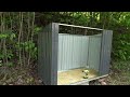 AECOJOY 3x7 Foot Metal Shed Build.