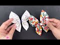 How to make Butterfly Fabric Hair Clip. Hair Accessories.