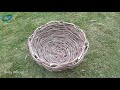 DIY Basket Weaving - How To Weave/Make A Basket Using Tree Branches/Twigs