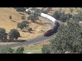 Tehachapi Loop freight train meet