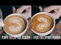 5 MOST COMMON Latte Art MISTAKES(and fixing them)