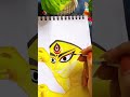 Watercolour drawing of Maa Durga🔱🕉️🙏🌸 #kumartuli #jaimaadurga #jaimaa #trending #youtubeshorts