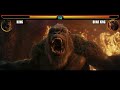 Kong Vs Skar King Battle Scene 4K with Health Bar