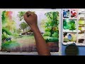 watercolor landscape painting for beginners tutorial