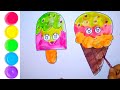 Cute Makeup set Drawing Painting & Colouring for kids Toddlers How to draw Makeup tool@Shapeoholic1