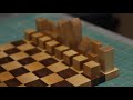 How to Make a Modern Chess Board from Recycled Maple and Walnut