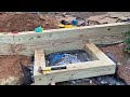 Building 6x6 Timber Steps on a Slope