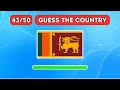 Guess The Country By The Flag 🚩 | 50 Countries Flag Quiz.