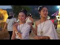 Lao Meng Fen Tourism Festival  with Lao daughter-in-law changed into beautiful special costumes  di