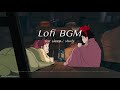 Lofi BGM (sleep/work) with the flickering sound of a bonfire