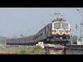 Beautiful Sharp CURVE and HONKING Trains | WAP5 + WAP7 + WAP4 + WDP4 + WDP4D + WAG5 | IndianRailways