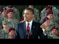 President Obama and the First Lady Speak to Troops at Fort Bragg