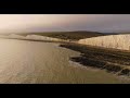 From Cuckmere Haven to Birling Gap.    Drone Footage. Seven Sister Cliffs, Mavic 3.