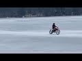 Ice Dirt-biking.