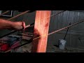 DIY Custom Rebar & Wood Railing for concrete stairs