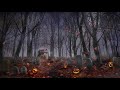 Spooky Halloween Ambience - Haunted Forest Graveyard Sounds