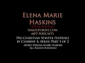 Elena Marie Haskins: Pre-Christian Winter Festivals, Part 1 of 2