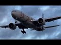 STORM HENK | Plane lands in strong winds at Heathrow Airport