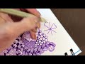 Zentangle Enchanted in my #Quigtangle Zendoodle