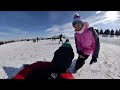 Liza and Alex go sledding in Perrysburg - January 2024