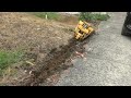 RC DX2 Dozer ripping and roll over