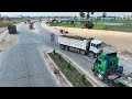 Nice Extreme Action Equipment Lakefill ,Strongly Bulldozer LiuGong Pushing Soil Dumping Truck