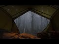 Rain on Camping Day at Deserted Forest that Warm your Soul - ASMR Natural Sounds, Relaxing Music