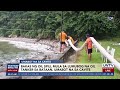 Bakas ng oil spill mula sa lumubog na oil tanker sa Bataan, umabot na sa Cavite