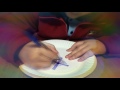 Blue Picture on a Paper Plate Timelapse