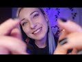 ASMR Tingly mouth sounds (tktk, pluck, clicking) & hand movements 😴