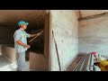 My parents paid the builder with $500 to plaster the wall in One day| Khuon construction engineer