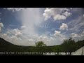 Time lapse of odd sheet looking cloud going by.