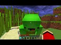 Mikey vs JJ Tiny House on Bottle o' Enchanting Survival BATTLE in Minecraft