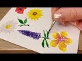 6 EASY beginner friendly watercolor flower doodles | How to paint Flowers with Giotto STEP BY STEP 🌸