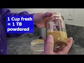 Dehydrate Canned Vegetables and Make Vegetable Powder | Dehydrating Magent!