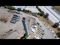 DJI MAVIC 2 aerial view of San Pedro California - Vincent Thomas Bridge 4k