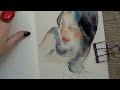 Step Three of How to Paint Expressive Portraits in Watercolour