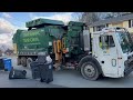 Garbage Truck VS. Massive Post Xmas Cart Line
