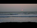 Sunset time lapse in Ecuador near Canoa - the sun illuminates more when it is lower -- an irony