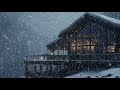 Epic Blizzard Strikes a Lonely Log Cabin | Wind Sounds for Sleeping | Howling Wind & Blowing Snow