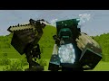 Warden vs Mutant Skeleton -EPIC FIGHT- (Minecraft Animation)