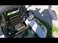 Summer time lawn Zamboni!! EGO Z6 with steering wheel. You will want to mow your lawn all the time