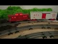 LIONEL 14 x 12 O Gauge Layout Just Running Trains HOW TO STAY COOL IN THE BASEMENT