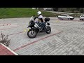 motosiklet kapalı alan çalışmaları (motorcycle slow speed practices)