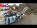 Amazing Automatic Fast Big Wood Chipper Machines Modern Technology, Best Large Tree Shredder Machine