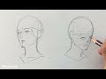 How to draw a Basic Face Shape (Practice with Chommang)