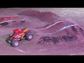 WE RACED REAL MONSTER JAM DRIVERS ON OUR BACKYARD RC LOSI LMT TRACK: Stadium Tour West Edition