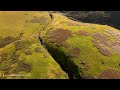 Drone 4K Flight of Kinder Reservoir, Sandy Hayes and Kinder fall
