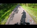 Biking along a path in Tennessee